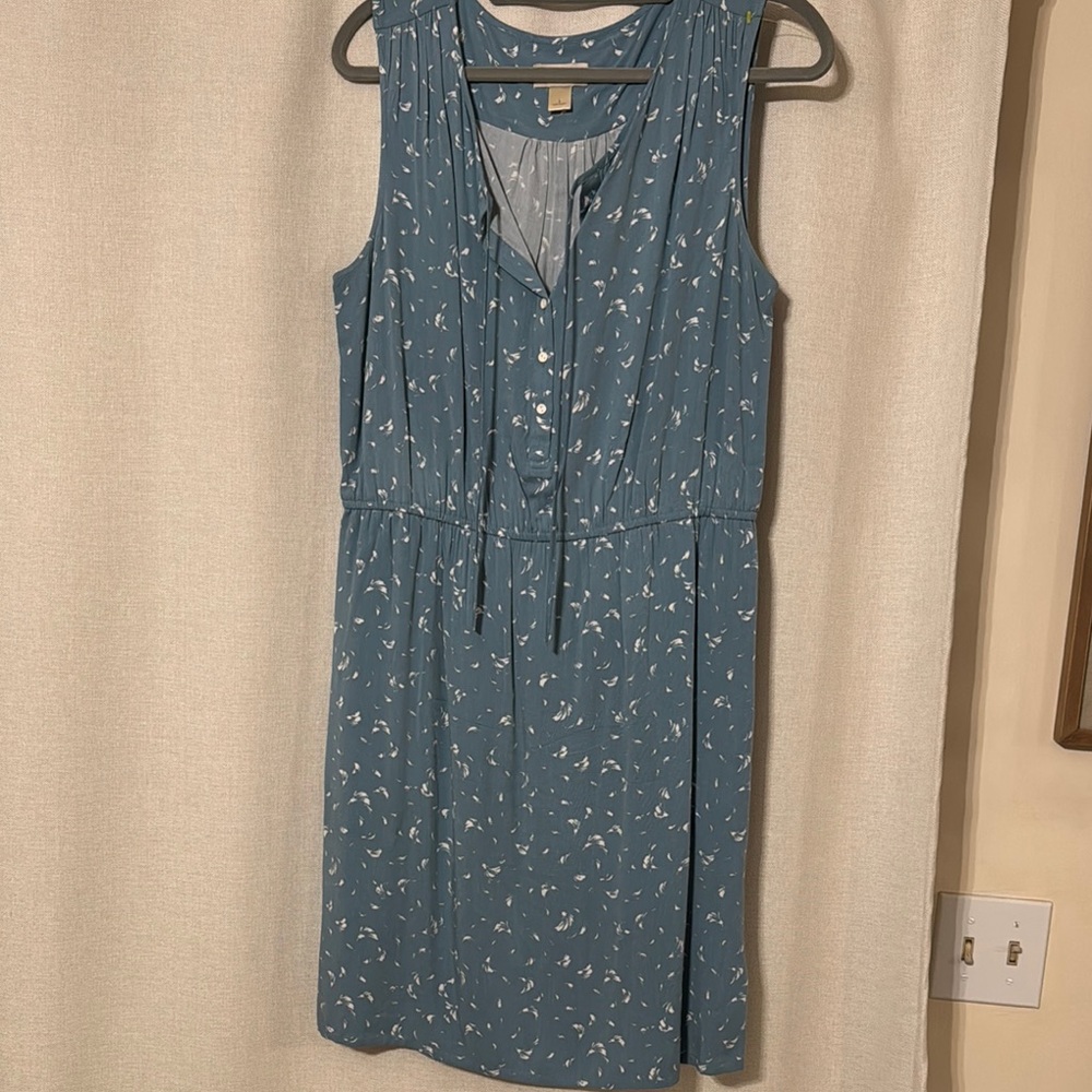 Loft Blue Sleeveless Dress